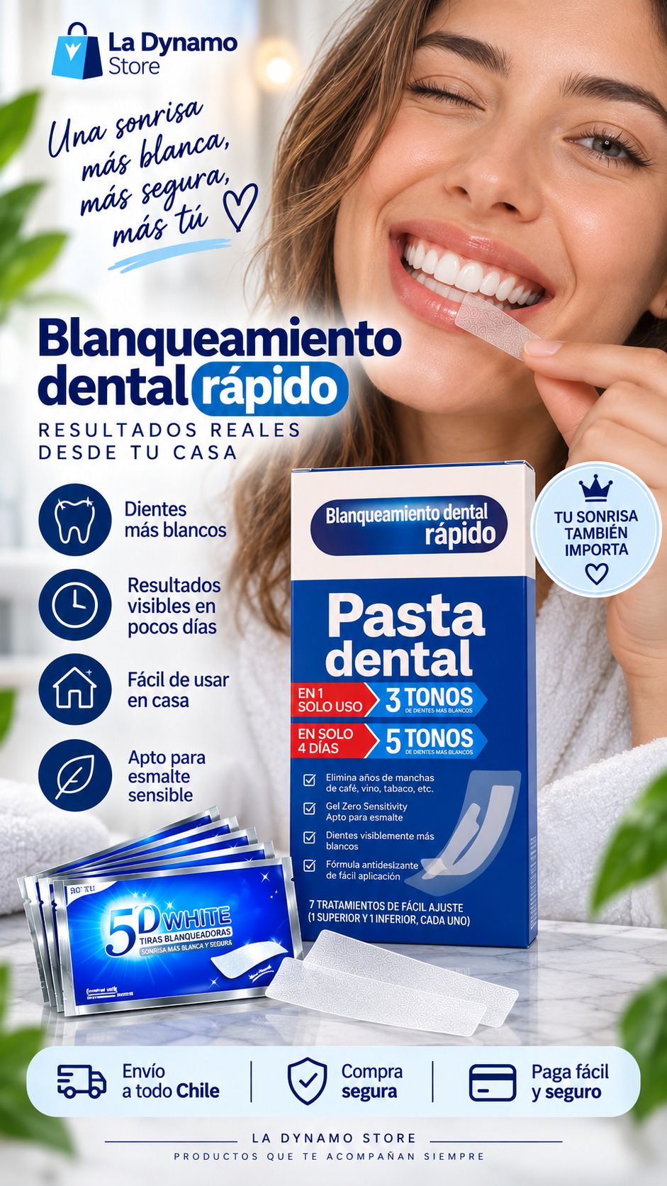 Tiras Blanqueadoras 7 Unidades.
