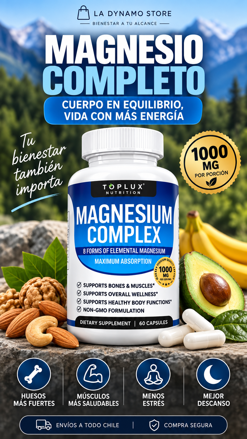 Magnesio Complex 8 Elementos 1000 mg
