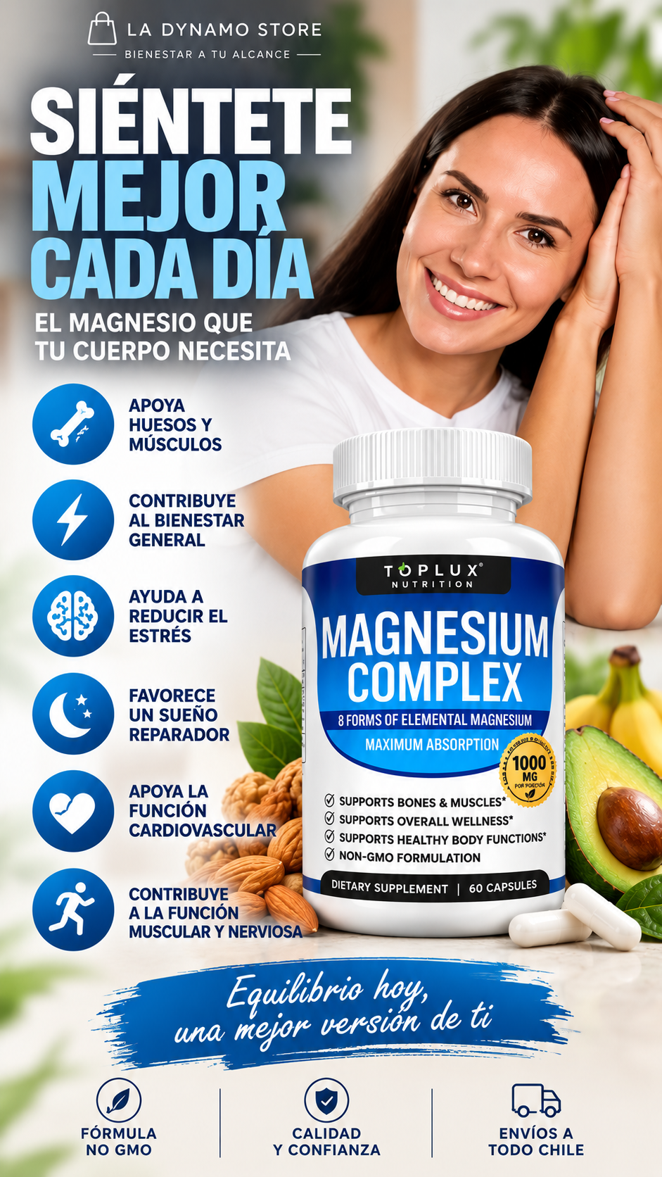 Magnesio Complex 8 Elementos 1000 mg
