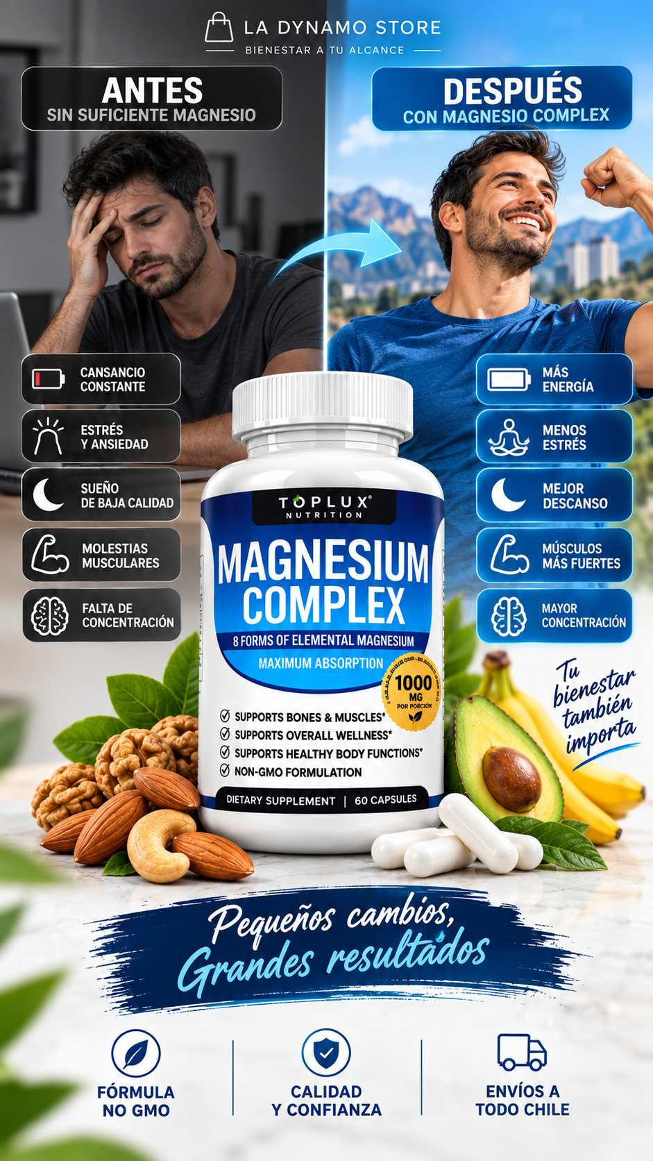 Magnesio Complex 8 Elementos 1000 mg